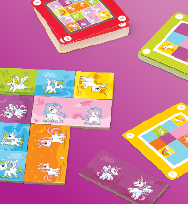 Mindo Unicorn and Rainbows Edition Multilevel Puzzle Game by Blue Orange